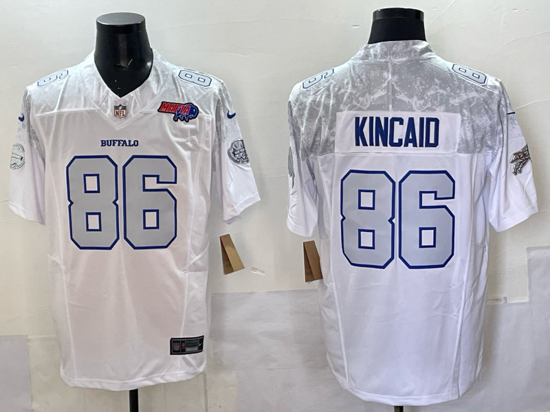 Men Buffalo Bills #86 Kincaid Nike White 2025 Rivalries Collection Limited NFL Jersey 002->buffalo bills->NFL Jersey